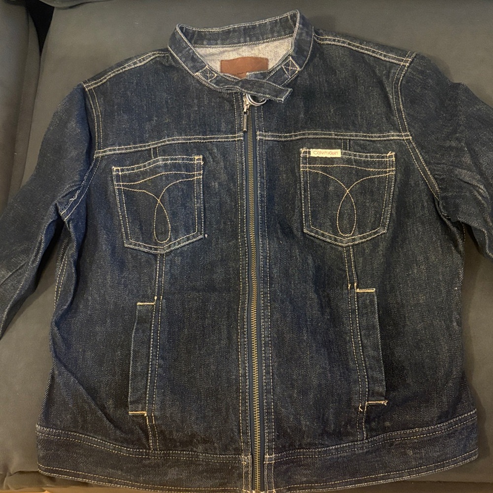 Calvin Klein Collection Dark Blue Denim Jacket